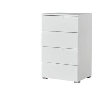 Kommode - weiß - Materialmix - 50 cm - 80 cm - cm 40,0 | Möbel Kraft