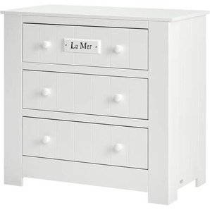 Kommode - weiß - Materialmix - 51 cm - 92 cm - cm 51,0 | Möbel Kraft