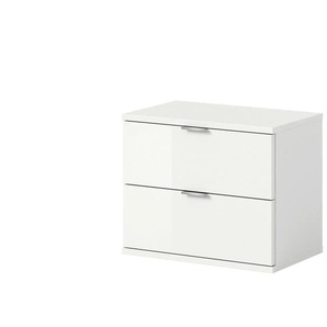 Kommode - weiß - Materialmix - 52 cm - 42 cm | Möbel Kraft