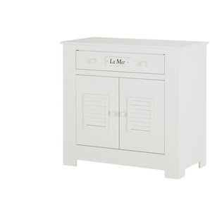 Kommode - weiß - Materialmix - 52 cm - 94 cm - cm 52,0 | Möbel Kraft