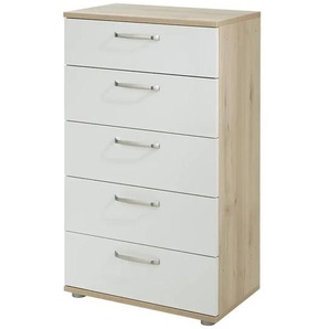 Kommode - weiß - Materialmix - 60,3 cm - 101,5 cm - cm 36,0 | Möbel Kraft