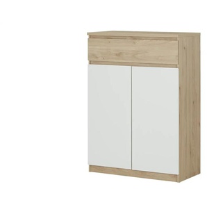Kommode - weiß - Materialmix - 80,4 cm - 111,3 cm - cm 40,0 | Möbel Kraft