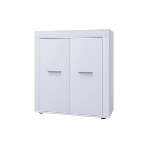 Kommode - weiß - Materialmix - 80 cm - 88,5 cm | Möbel Kraft