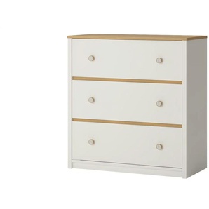 Kommode - weiß - Materialmix - 85 cm - 90 cm - cm 42,0 | Möbel Kraft