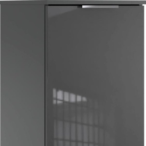 Kommode WIMEX Level36 C by fresh to go Sideboards Gr. B/H/T: 41 cm x 92 cm x 41 cm, grau (graphit, glas grey) Kommode mit Glaselementen auf der Front, soft-close Funktion, 41cm breit
