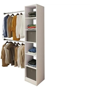 Kompaktgarderobe  Dacho ¦ weiß ¦ Maße (cm): B: 38 H: 194 T: 40.0