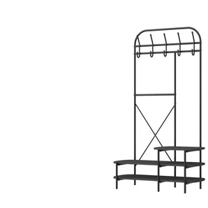 Kompaktgarderobe   ¦ holzfarben ¦ Maße (cm): B: 100 H: 165