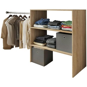 Kompaktgarderobe ¦ holzfarben ¦ Maße (cm): B: 90 H: 100