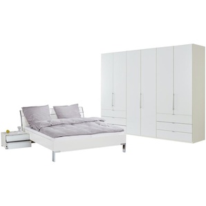 Komplett-Schlafzimmer 4-tlg. - weiß - Materialmix | Möbel Kraft