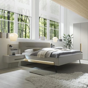 Komplett-Schlafzimmer - grau - Materialmix | Möbel Kraft