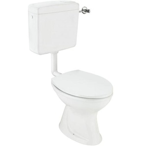Cornat - Komplett-Stand-Tiefspül-WC inkl. WC-Sitz, weiß Stand-WCs