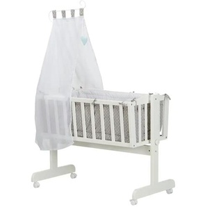 Komplettwiege  Eli Elefant ¦ weiß ¦ Maße (cm): B: 53 H: 150 T: 103.5