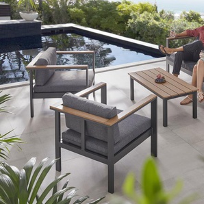 Gartenlounge-Set KONIFERA Copenhagen Sitzmöbel-Sets grau (anthrazit) Outdoor Möbel