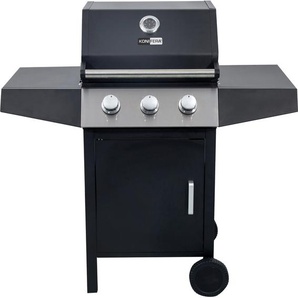 Gasgrill KONIFERA VANCOUVER Grills Gr. B/H/T: 112 cm x 108 cm x 55 cm, silberfarben Gasgrills 3 Brenner, BxTxH: 112x55x108 cm