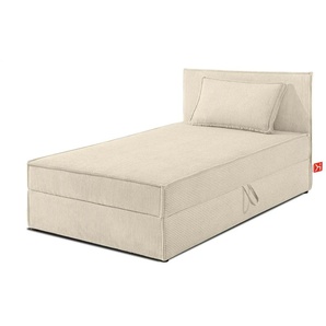 KONSIMO Boxbett mit Stauraum H2 Roti ¦ creme ¦ Maße (cm): B: 105 H: 89