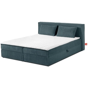 KONSIMO Boxbett  Roti ¦ blau ¦ Maße (cm): B: 185 H: 95