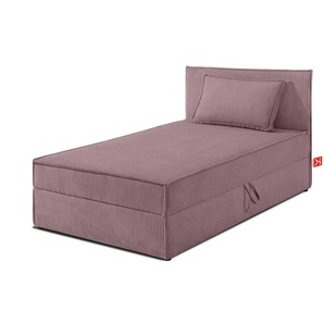 KONSIMO Boxbett mit Stauraum H2 Roti ¦ lila/violett ¦ Maße (cm): B: 95 H: 89