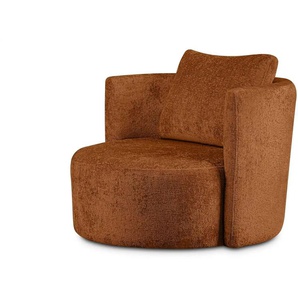 KONSIMO Drehsessel Raggi - rot - Materialmix - 92 cm - 75 cm | Möbel Kraft
