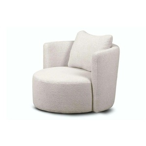 KONSIMO Drehsessel  Raggi ¦ weiß ¦ Maße (cm): B: 92 H: 75