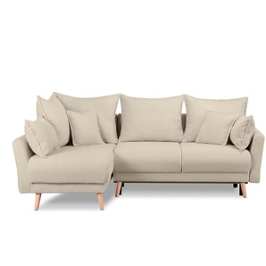 KONSIMO Ecksofa  Belmos ¦ creme ¦ Maße (cm): B: 234 H: 100