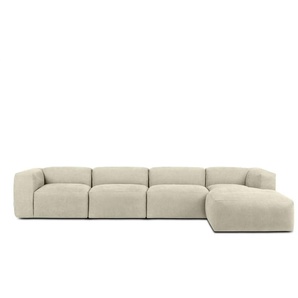KONSIMO Ecksofa  Buffo ¦ creme ¦ Maße (cm): B: 365 H: 73