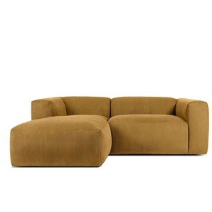 KONSIMO Ecksofa  Buffo ¦ gelb ¦ Maße (cm): B: 225 H: 73