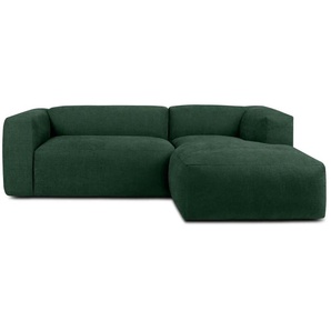 KONSIMO Ecksofa  Buffo ¦ grün ¦ Maße (cm): B: 225 H: 73