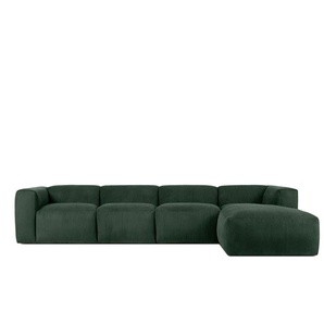 KONSIMO Ecksofa  Buffo ¦ grün ¦ Maße (cm): B: 365 H: 73