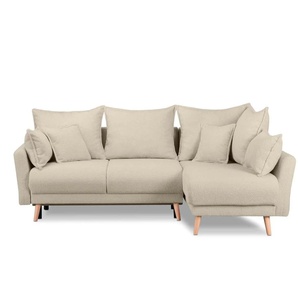 KONSIMO Ecksofa Belmos | creme | 234 cm | 100 cm |