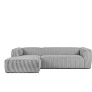 KONSIMO Ecksofa  Ferox ¦ grau ¦ Maße (cm): B: 305 H: 73