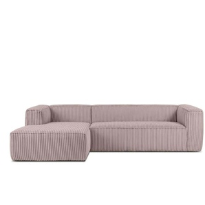 KONSIMO Ecksofa  Ferox ¦ rosa/pink ¦ Maße (cm): B: 305 H: 73
