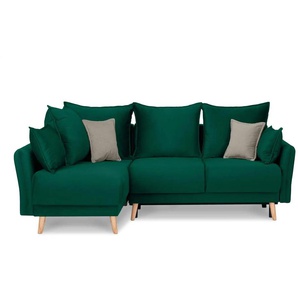 KONSIMO Ecksofa Belmos | grün | 234 cm | 100 cm |