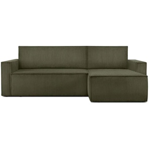 KONSIMO Ecksofa Napi | grün | 246 cm | 89 cm |