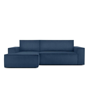 KONSIMO Ecksofa  Napi ¦ blau ¦ Maße (cm): B: 262 H: 88