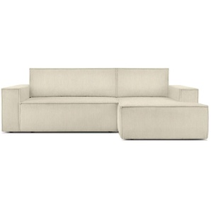 KONSIMO Ecksofa  Napi ¦ creme ¦ Maße (cm): B: 262 H: 88