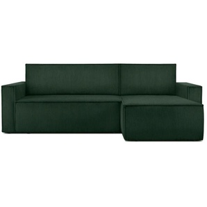 KONSIMO Ecksofa Napi | grün | 246 cm | 89 cm |