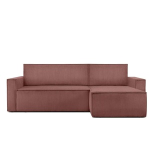 KONSIMO Ecksofa  Napi ¦ rosa/pink ¦ Maße (cm): B: 246 H: 89