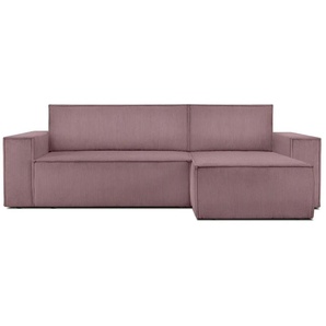 KONSIMO Ecksofa  Napi ¦ rosa/pink ¦ Maße (cm): B: 262 H: 89