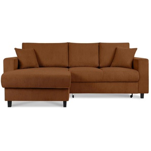 KONSIMO Ecksofa Egret | orange | 234 cm | 92 cm |