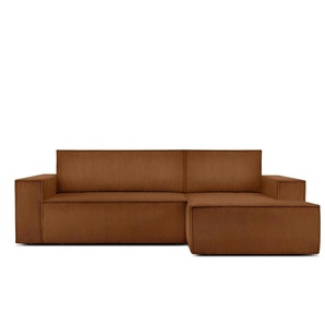 KONSIMO Ecksofa Napi ¦ orange ¦ Maße (cm): B: 262 H: 88