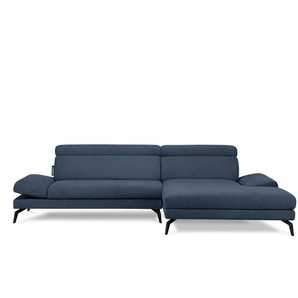 KONSIMO Ecksofa  Renar ¦ blau ¦ Maße (cm): B: 285 H: 95