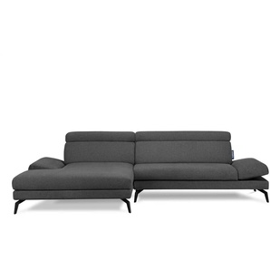 KONSIMO Ecksofa Renar ¦ grau ¦ Maße (cm): B: 285 H: 95