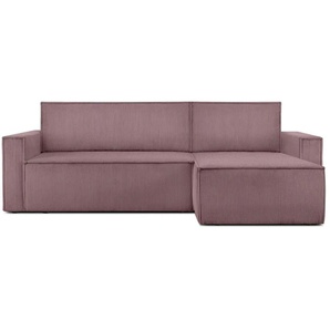 KONSIMO Ecksofa Napi | rosa/pink | 246 cm | 89 cm |