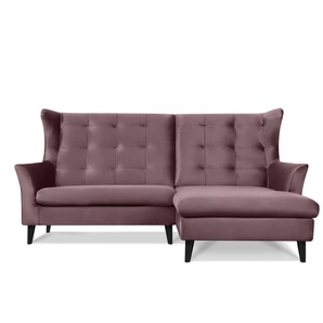 KONSIMO Ecksofa  Salis ¦ rosa/pink ¦ Maße (cm): B: 225 H: 105