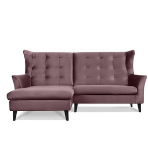 KONSIMO Ecksofa  Salis ¦ rosa/pink ¦ Maße (cm): B: 225 H: 105