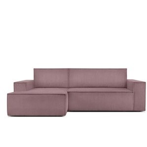 KONSIMO Ecksofa  Napi ¦ rosa/pink ¦ Maße (cm): B: 262 H: 88