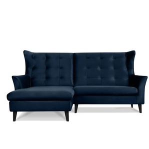 KONSIMO Ecksofa  Salis ¦ blau ¦ Maße (cm): B: 225 H: 105