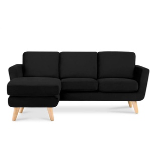 KONSIMO Ecksofa  Tagio ¦ schwarz ¦ Maße (cm): B: 190 H: 78