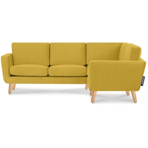 KONSIMO Ecksofa  Tagio ¦ gelb ¦ Maße (cm): B: 220 H: 80