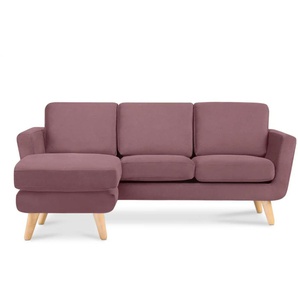 KONSIMO Ecksofa  Tagio ¦ rosa/pink ¦ Maße (cm): B: 190 H: 78